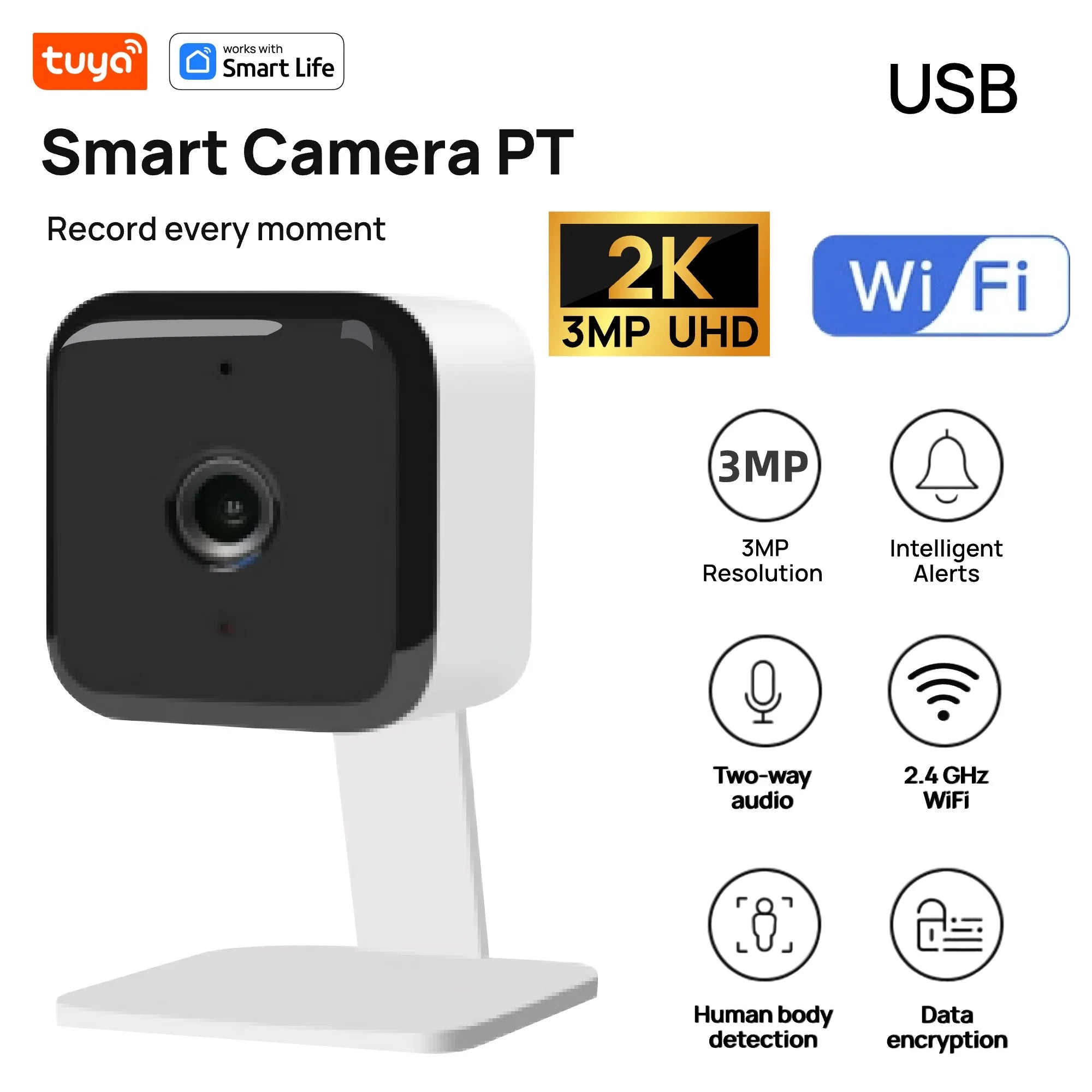 Tuya 1080p Wi-Fi Smart Security Camera
