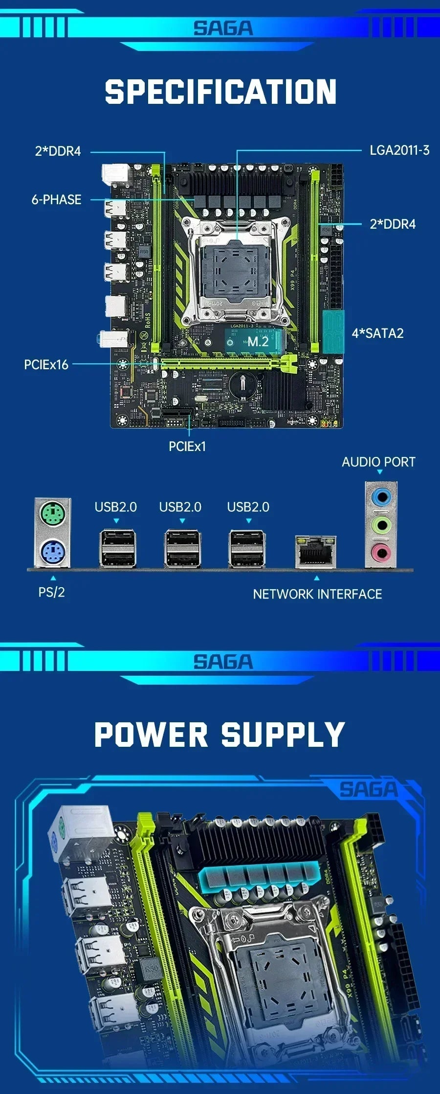 X99 Motherboard Kit with Xeon CPU