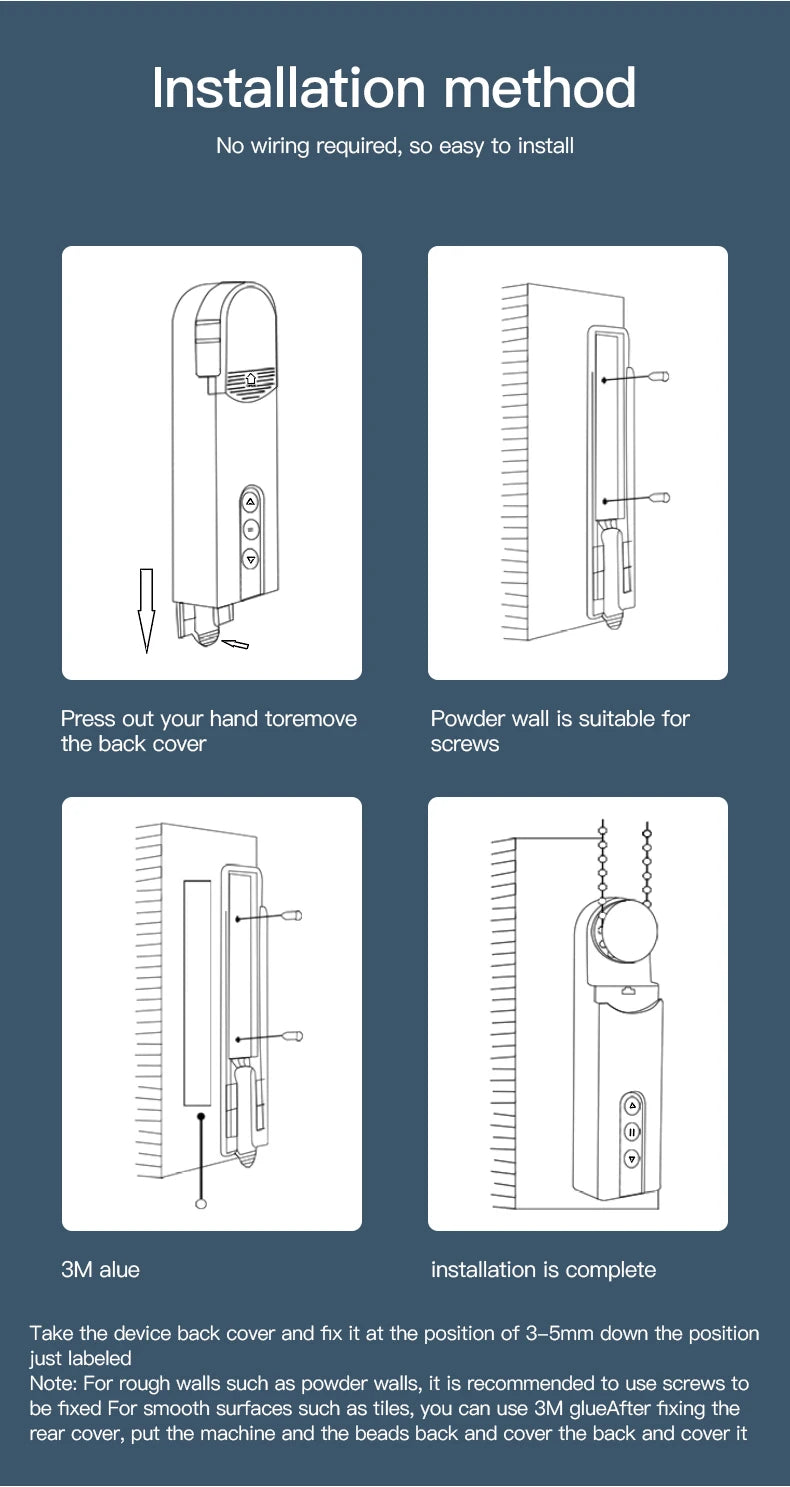 Tuya WiFi Smart Blind Motor for Electric Roller Curtains