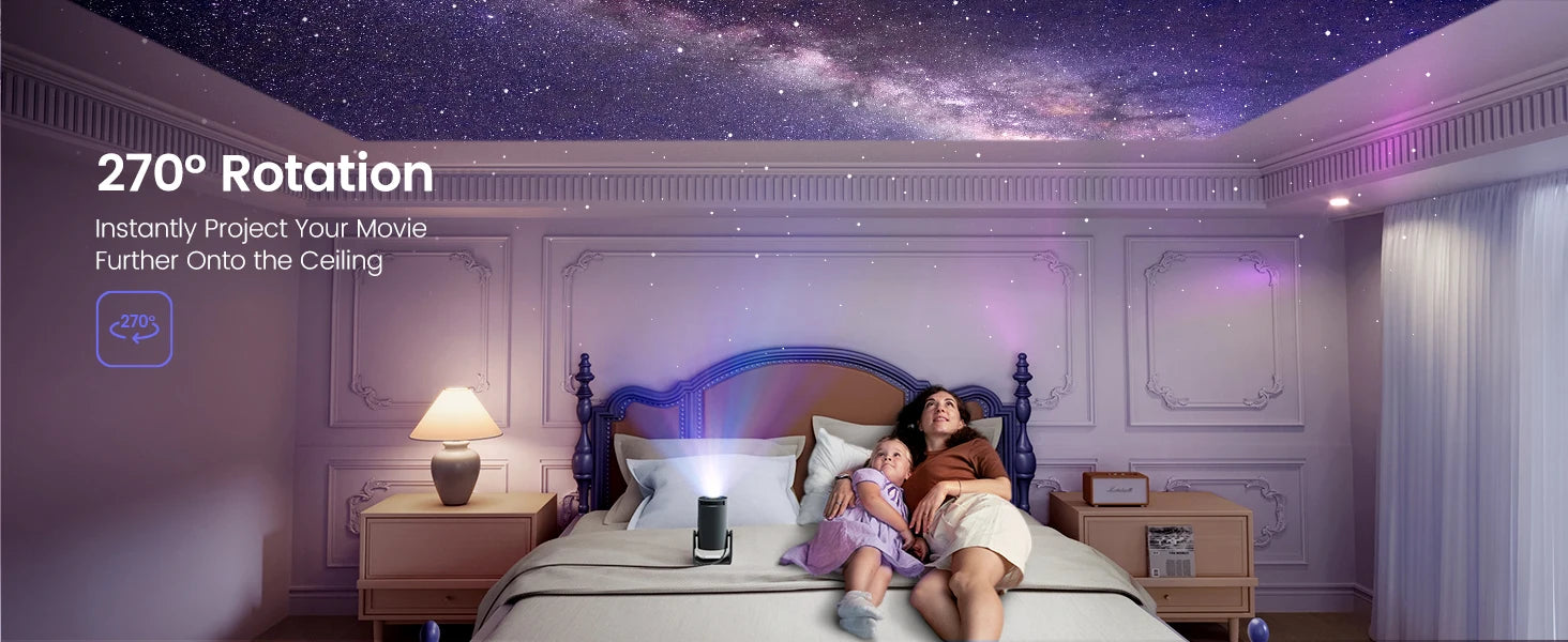 Wimius L1 Mini Portable Projector 1080P Android 11