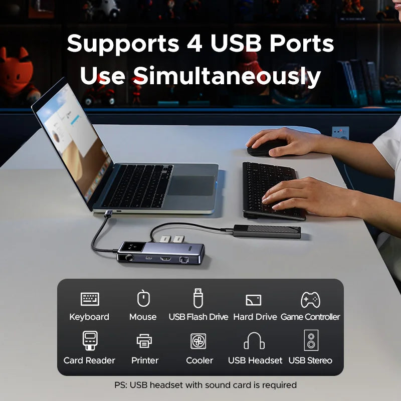 Uno 7-in-1 USB-C Hub Docking Station