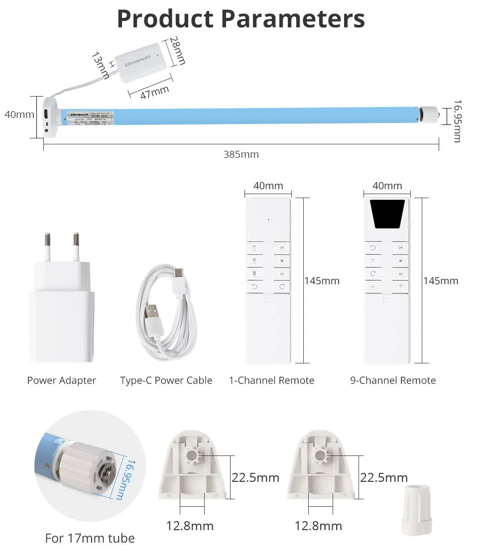 Zigbee Smart Roller Shade Motor