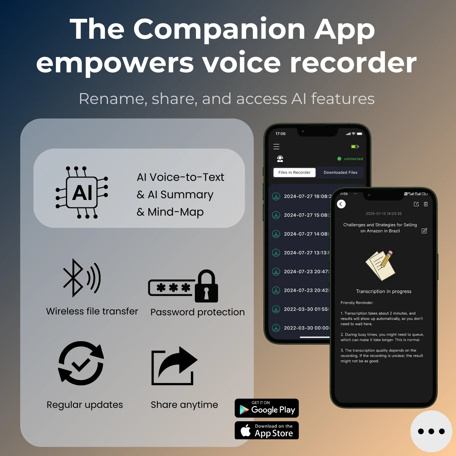 AI Voice Recorder 64GB