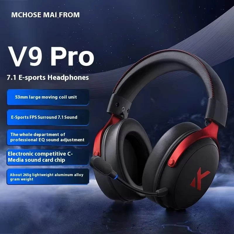 MCHOSE V9 Pro Tri-Mode Gaming Headphones with ANC