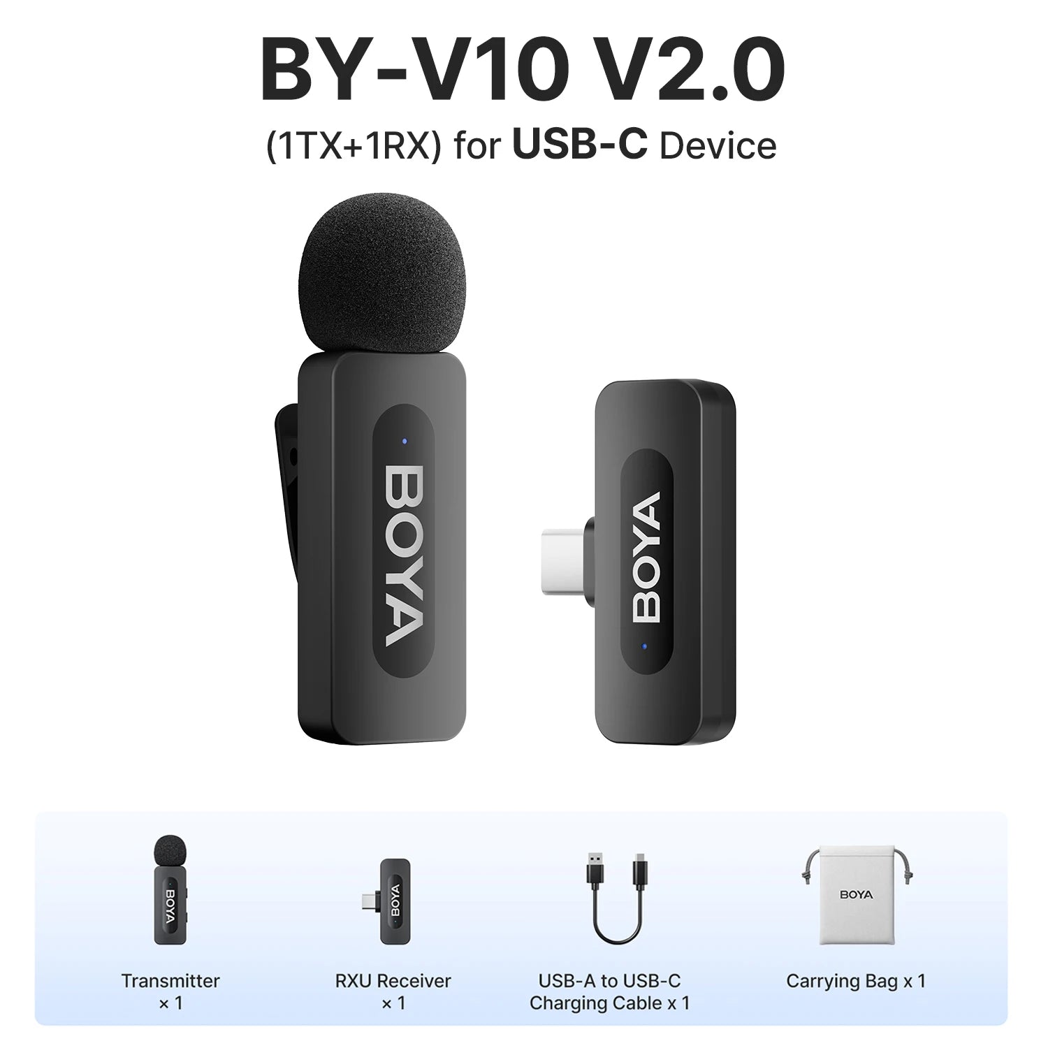 BY-V3 Wireless Lavalier Microphone