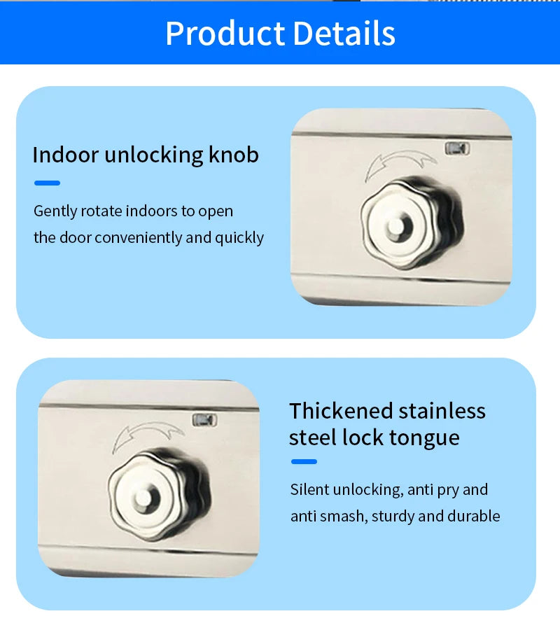 Bluetooth Tuya Smart Fingerprint Door Lock