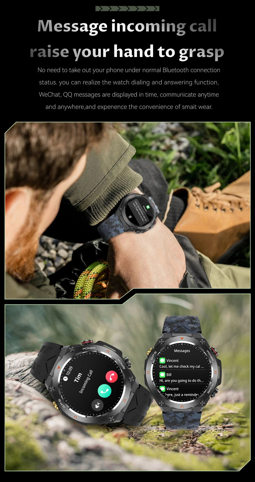 V75 GPS Smartwatch 2024