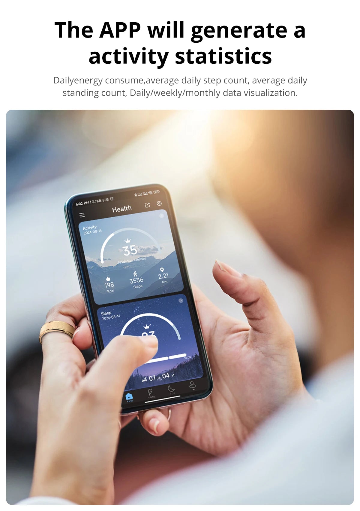 R10 Smart Ring with Charging Case