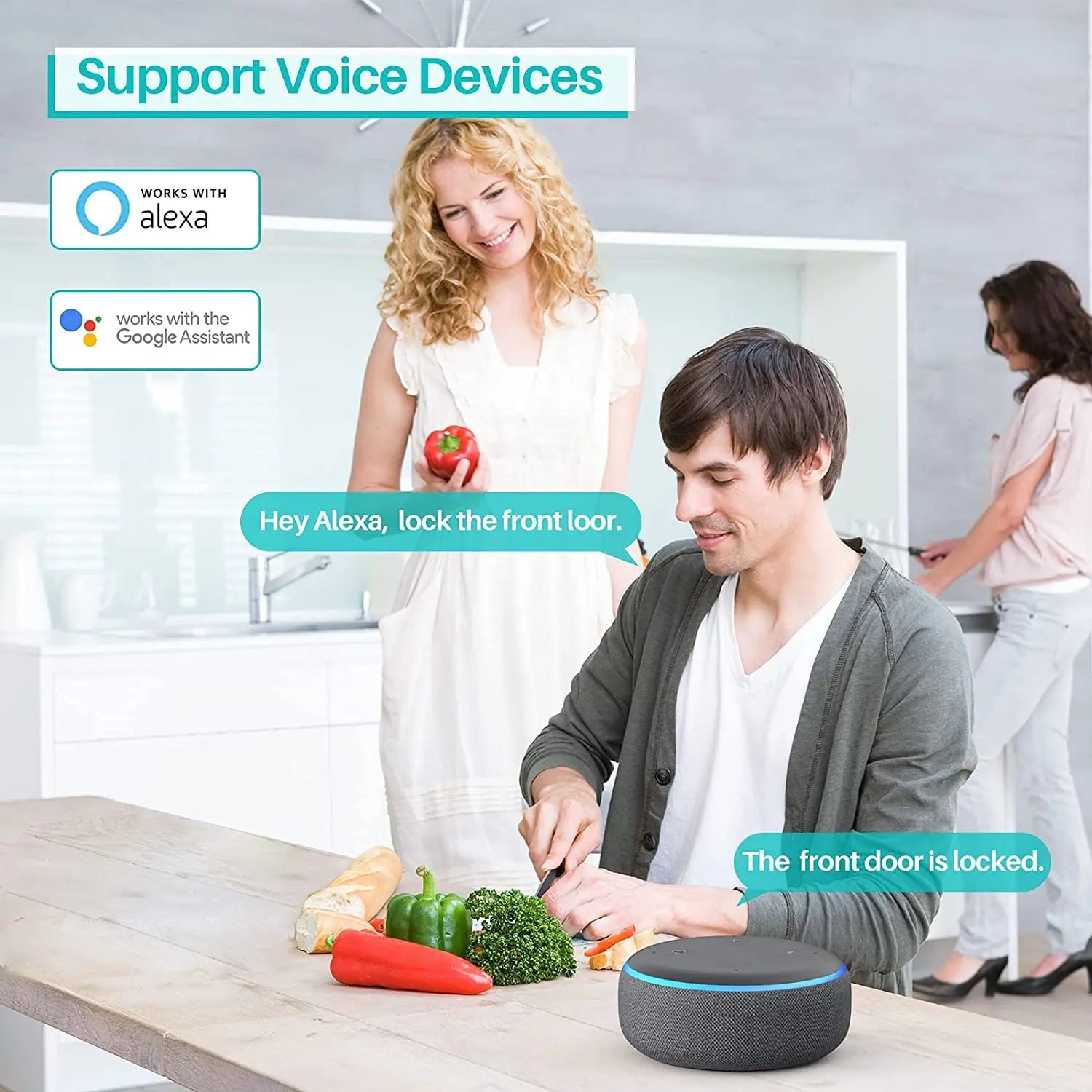 Tuya WiFi Fingerprint Smart Door Lock