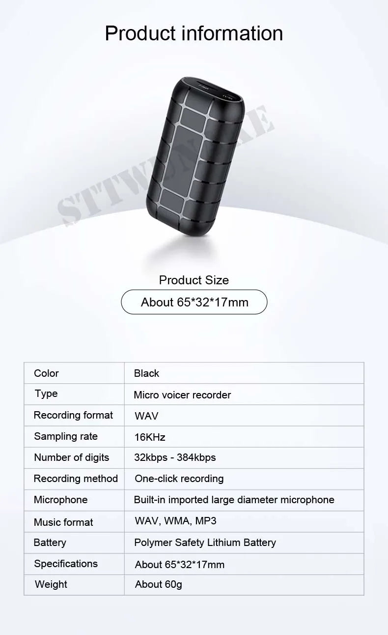 Mini Voice-Activated Digital Recorder