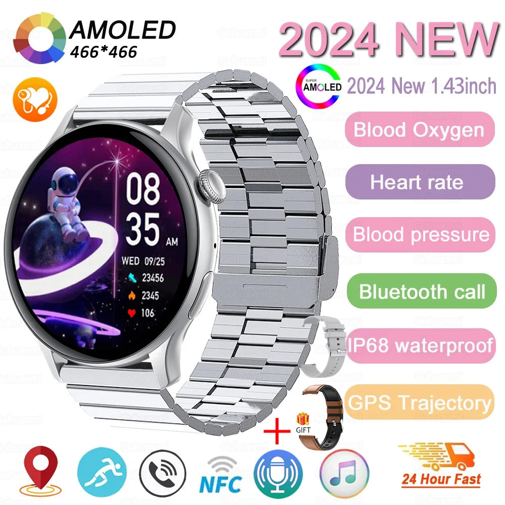 2024 GPS AMOLED Smartwatch for Women