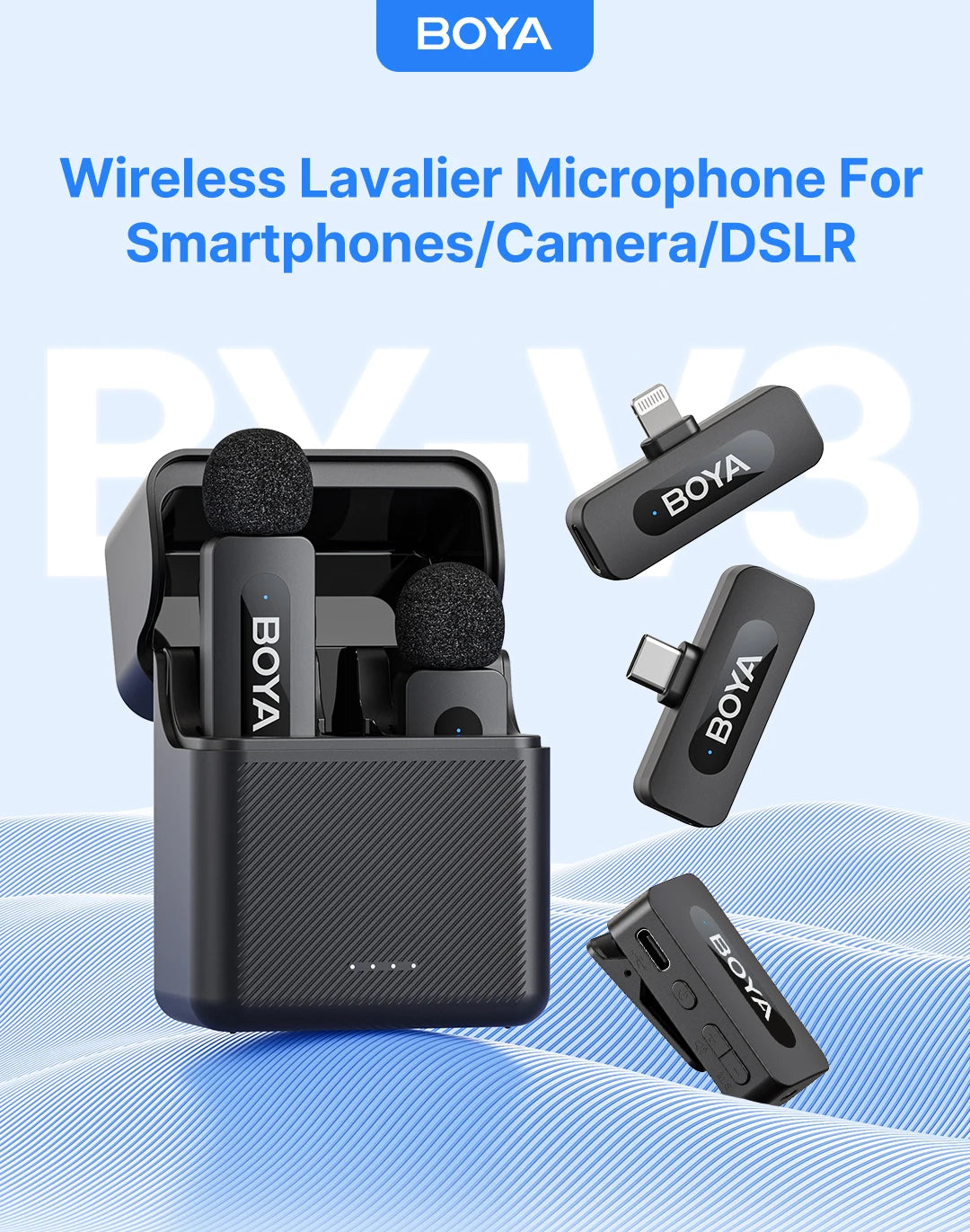 BY-V3 Wireless Lavalier Microphone