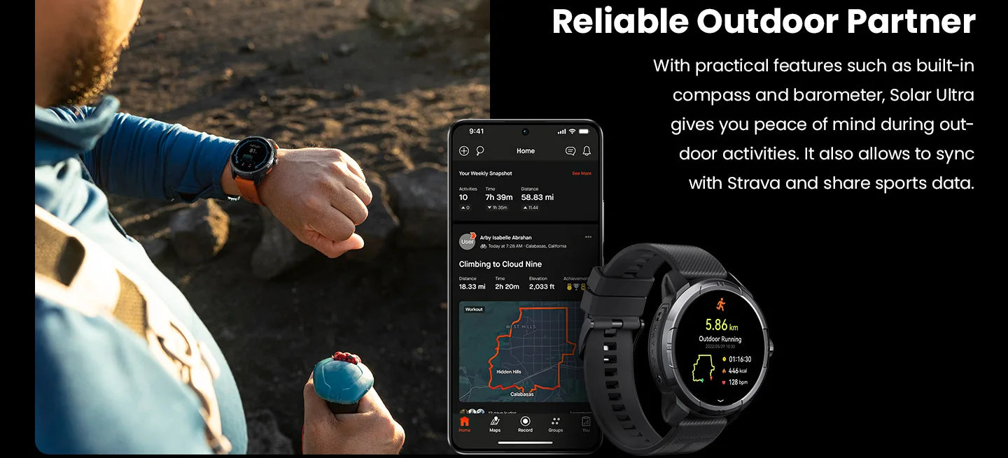 Solar Ultra GPS Smartwatch