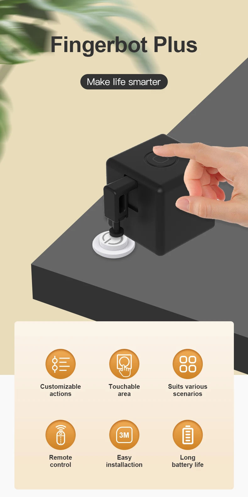 Tuya Zigbee Smart Fingerbot