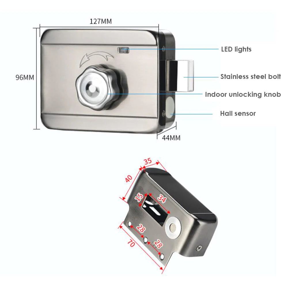 Bluetooth Tuya Smart Fingerprint Door Lock