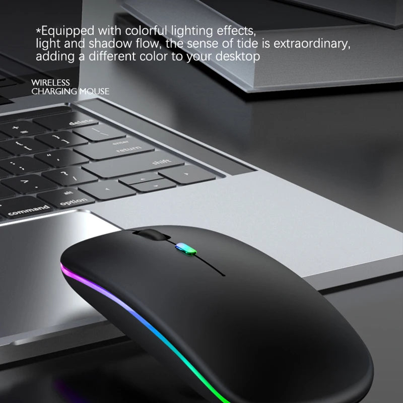 Rechargeable Bluetooth & USB RGB Mouse