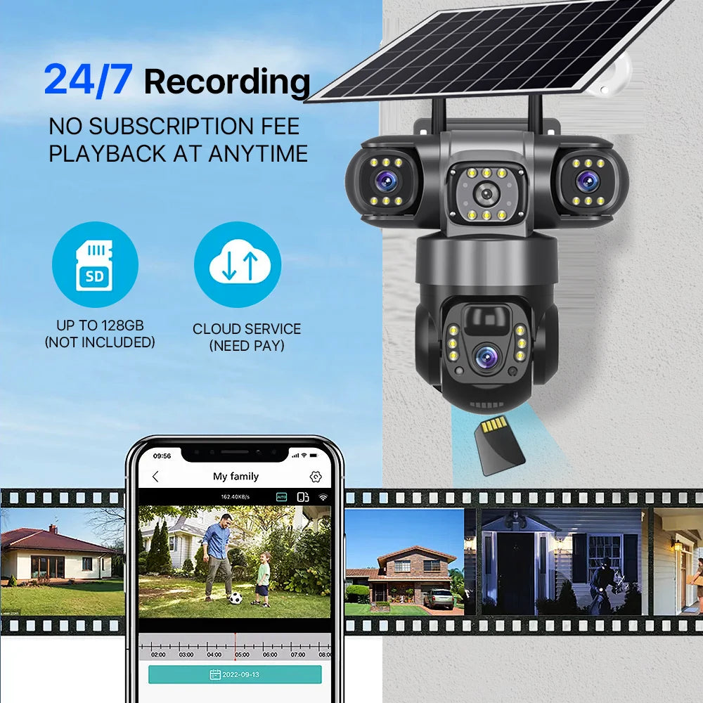 Solar 4G Outdoor Security Camera