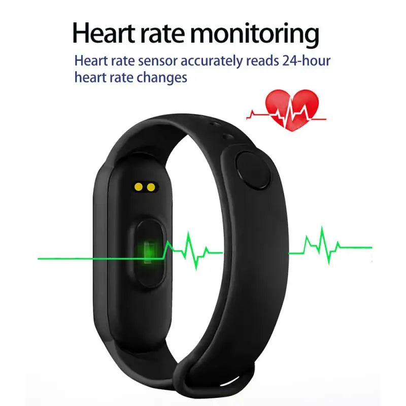 M6 Smart Watch Fitness Tracker with Heart Rate & BP Monitor