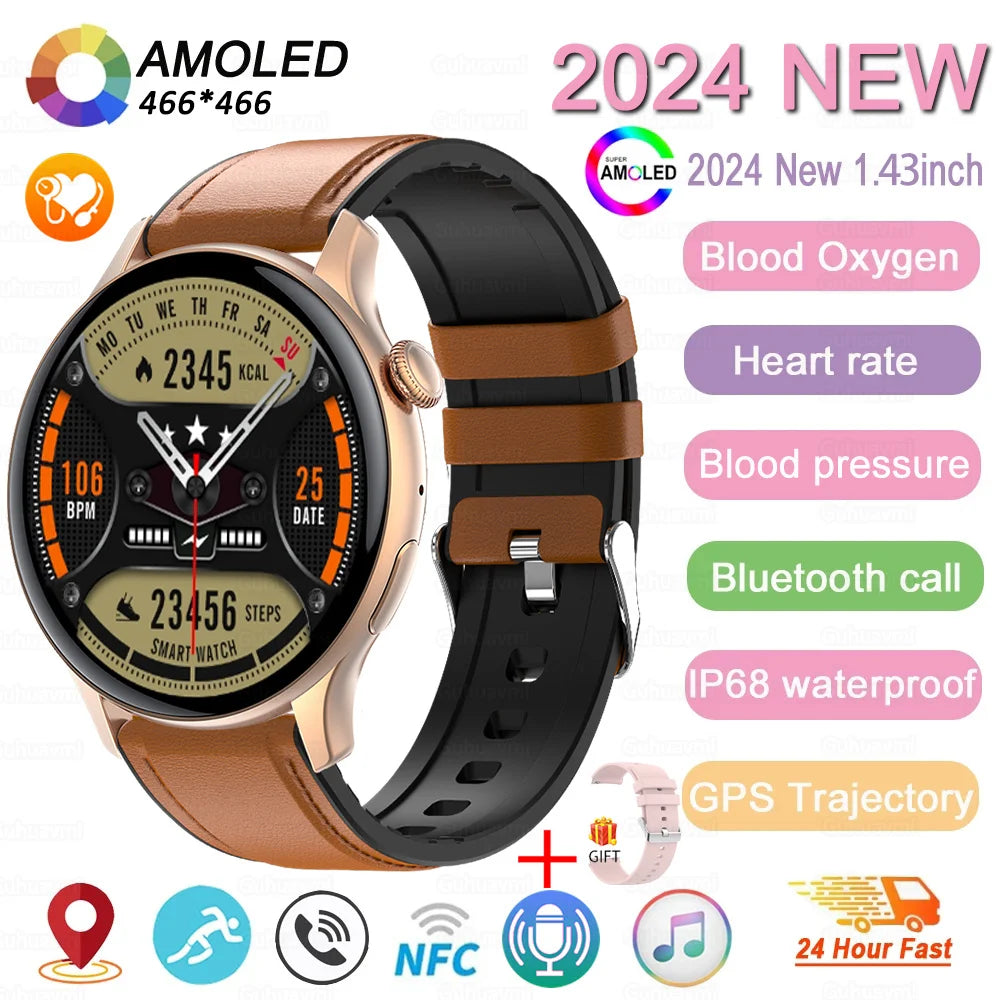 2024 GPS AMOLED Smartwatch for Women