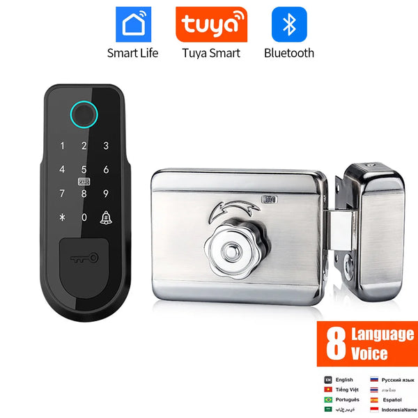 Bluetooth Tuya Smart Fingerprint Door Lock