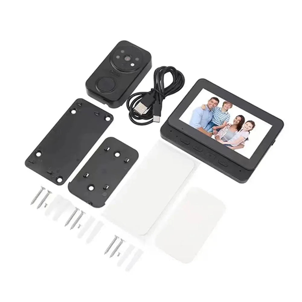 Wireless Smart Video Doorbell Camera with Night Vision & WiFi