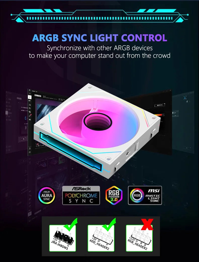 MX120 360mm ARGB Modular PC Fan