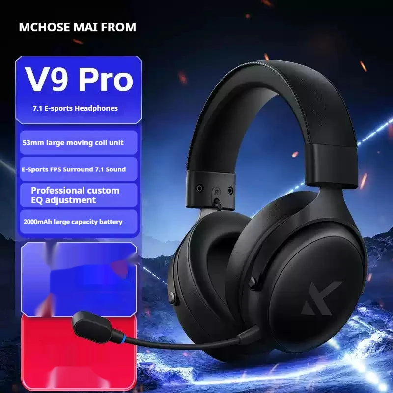 MCHOSE V9 Pro Tri-Mode Gaming Headphones with ANC