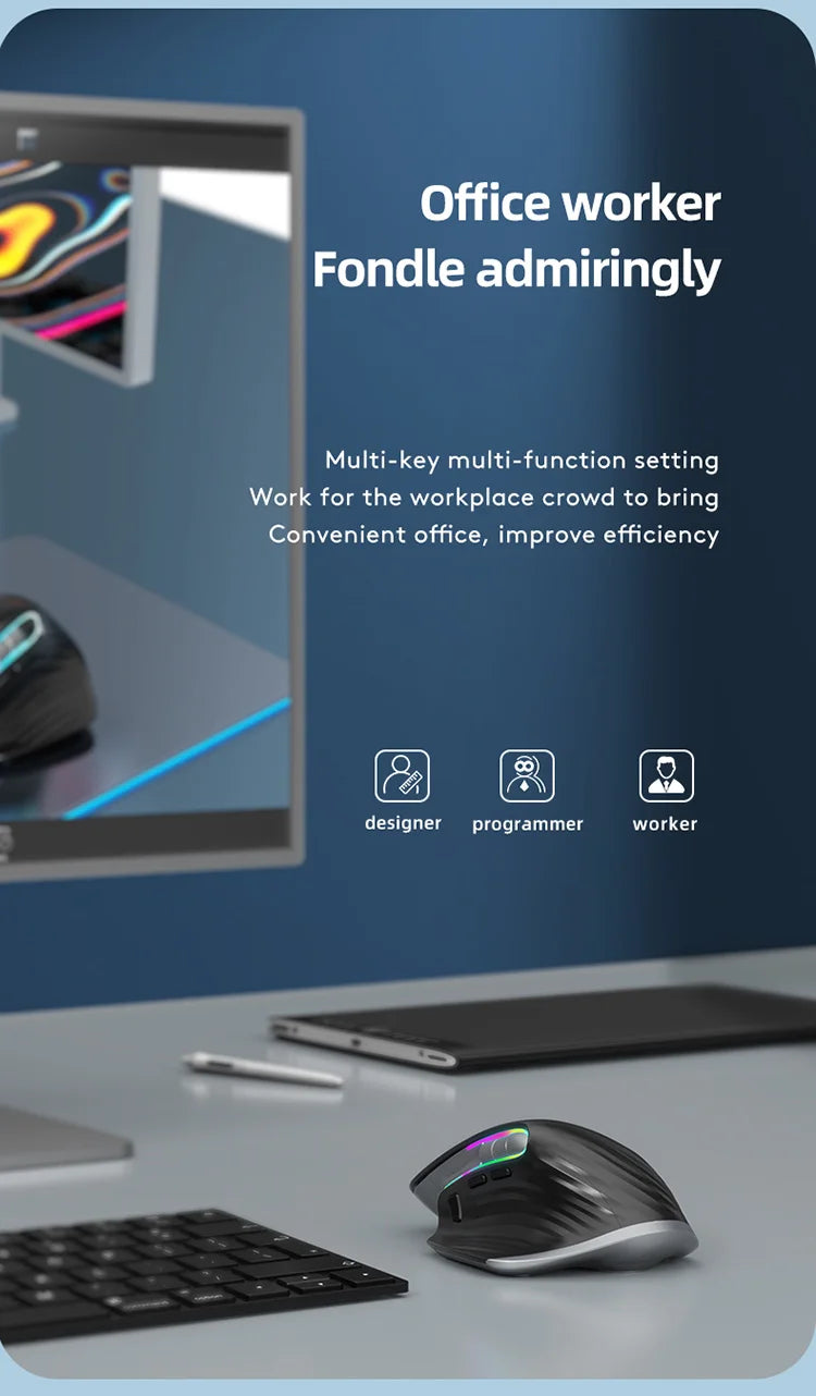 Multi-Device Wireless Bluetooth Mouse