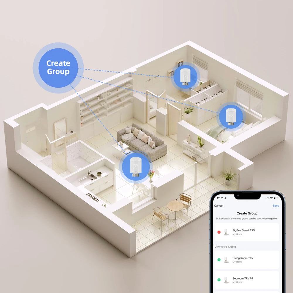 Tuya WiFi TRV Radiator Valve