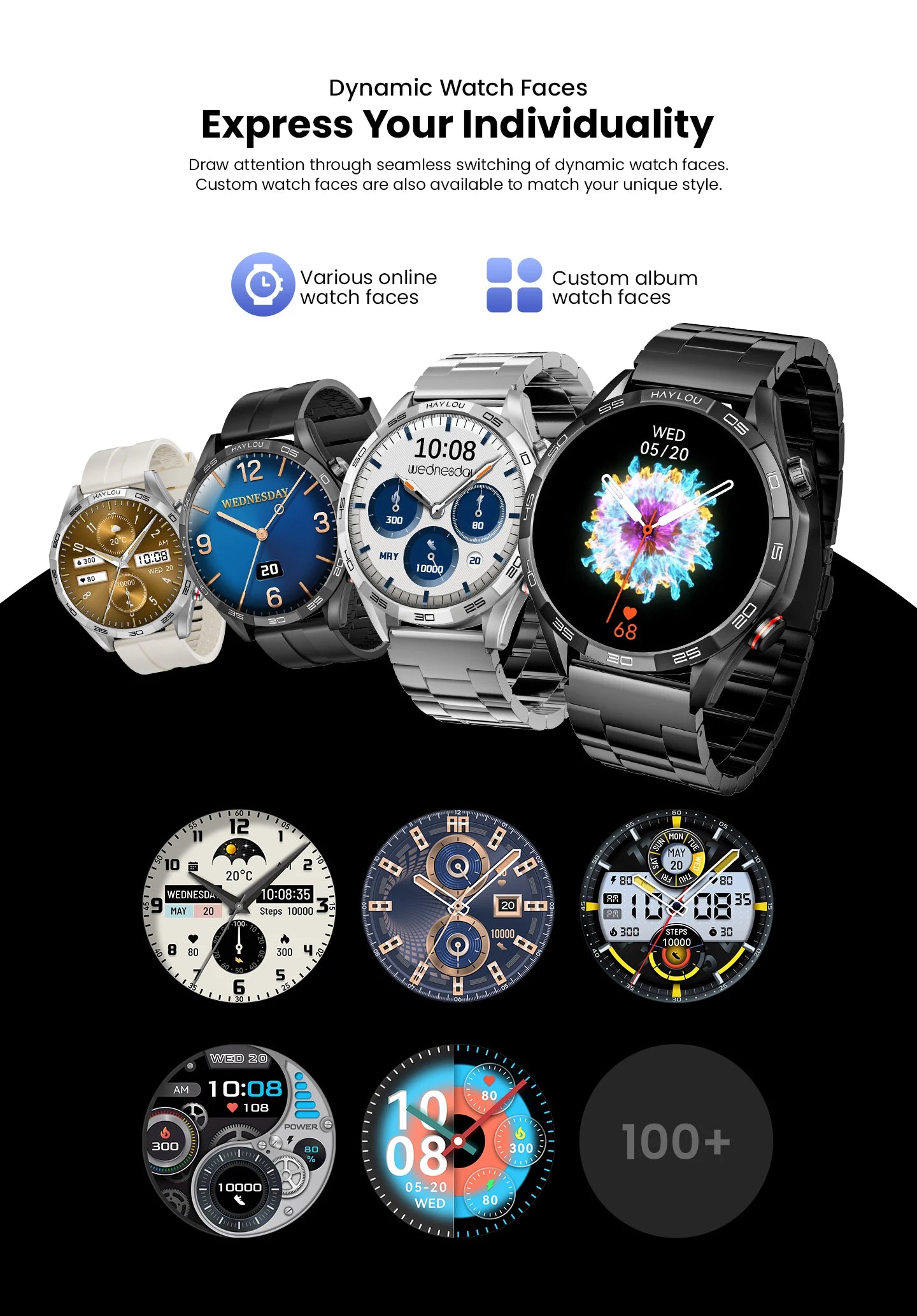 Solar 5 Voice Calling Smartwatch