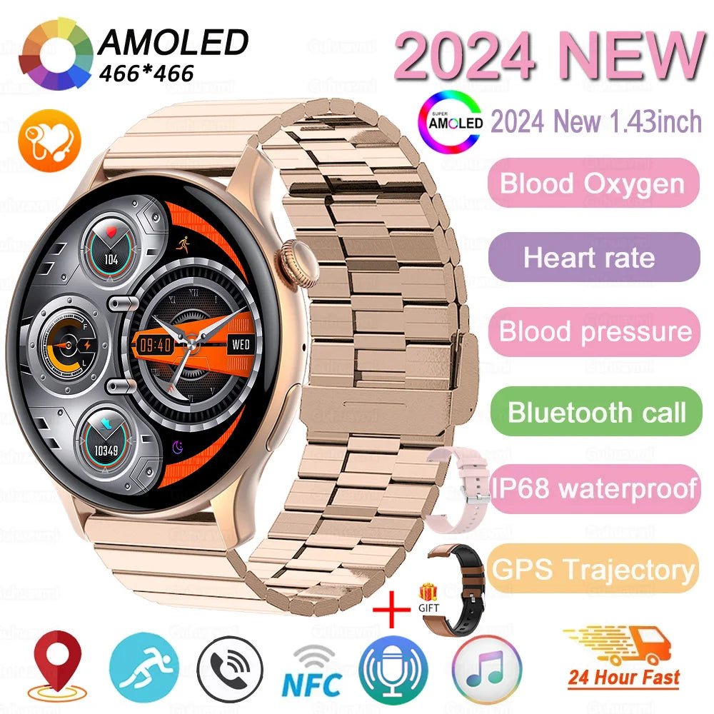 2024 GPS AMOLED Smartwatch for Women