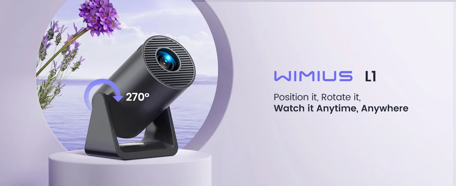 Wimius L1 Mini Portable Projector 1080P Android 11