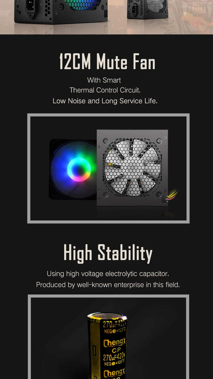 AK Gaming PC Power Supply