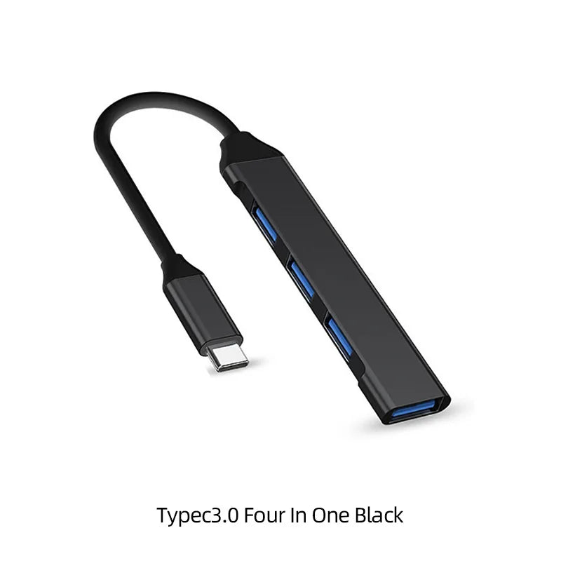 4-Port USB 3.0 Hub Type-C Splitter