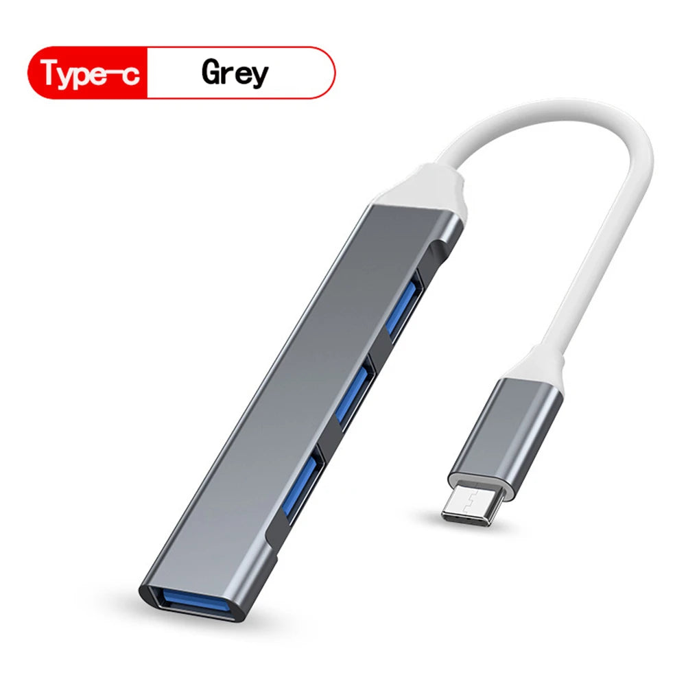 4-Port USB 3.0 Hub Type-C Splitter