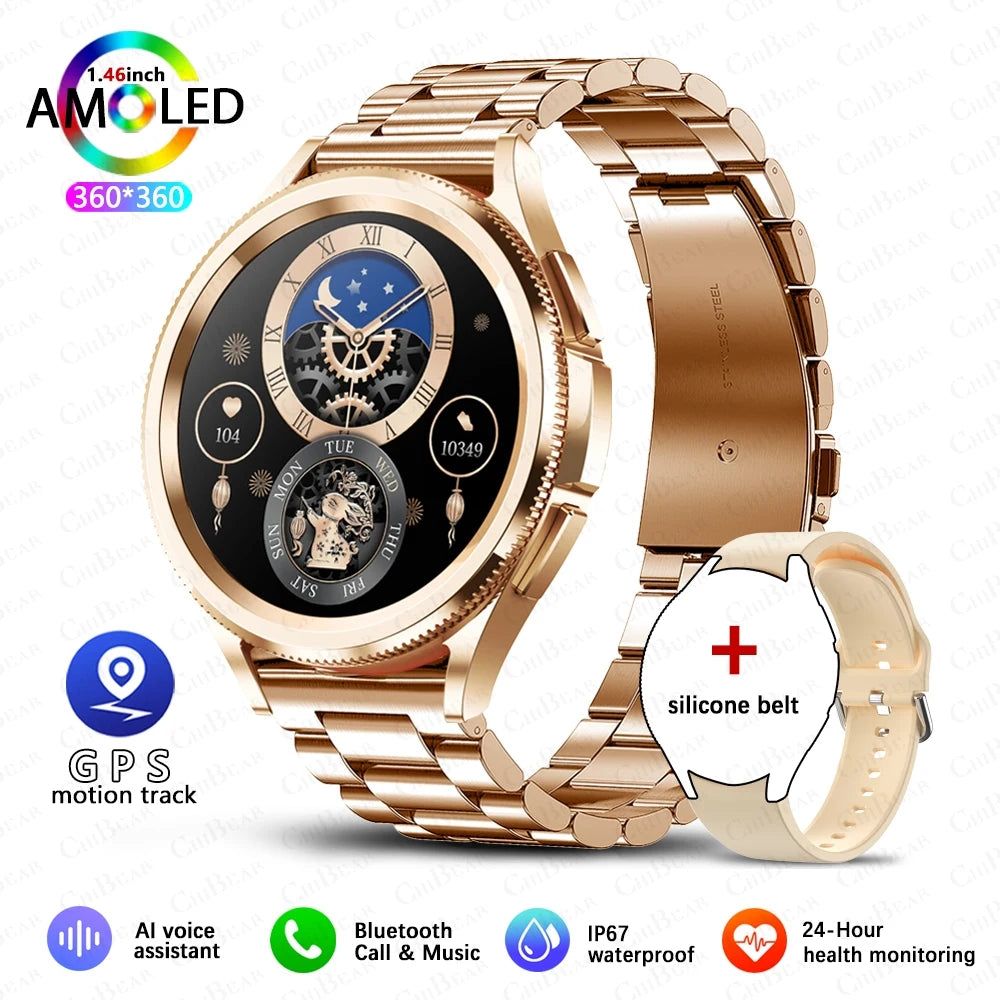 Smart Watch 6 Classic Bluetooth Call Fitness & Health Tracker