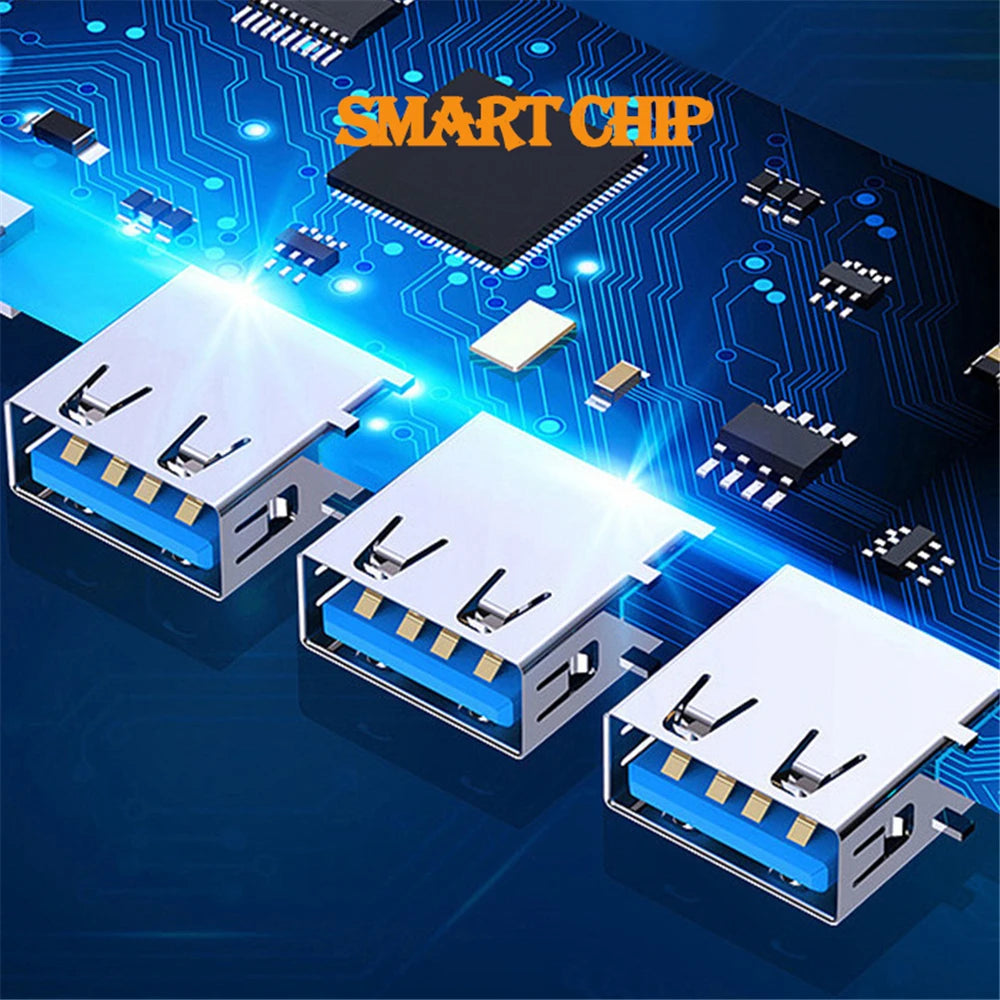 4-Port USB 3.0 Hub Type-C Splitter