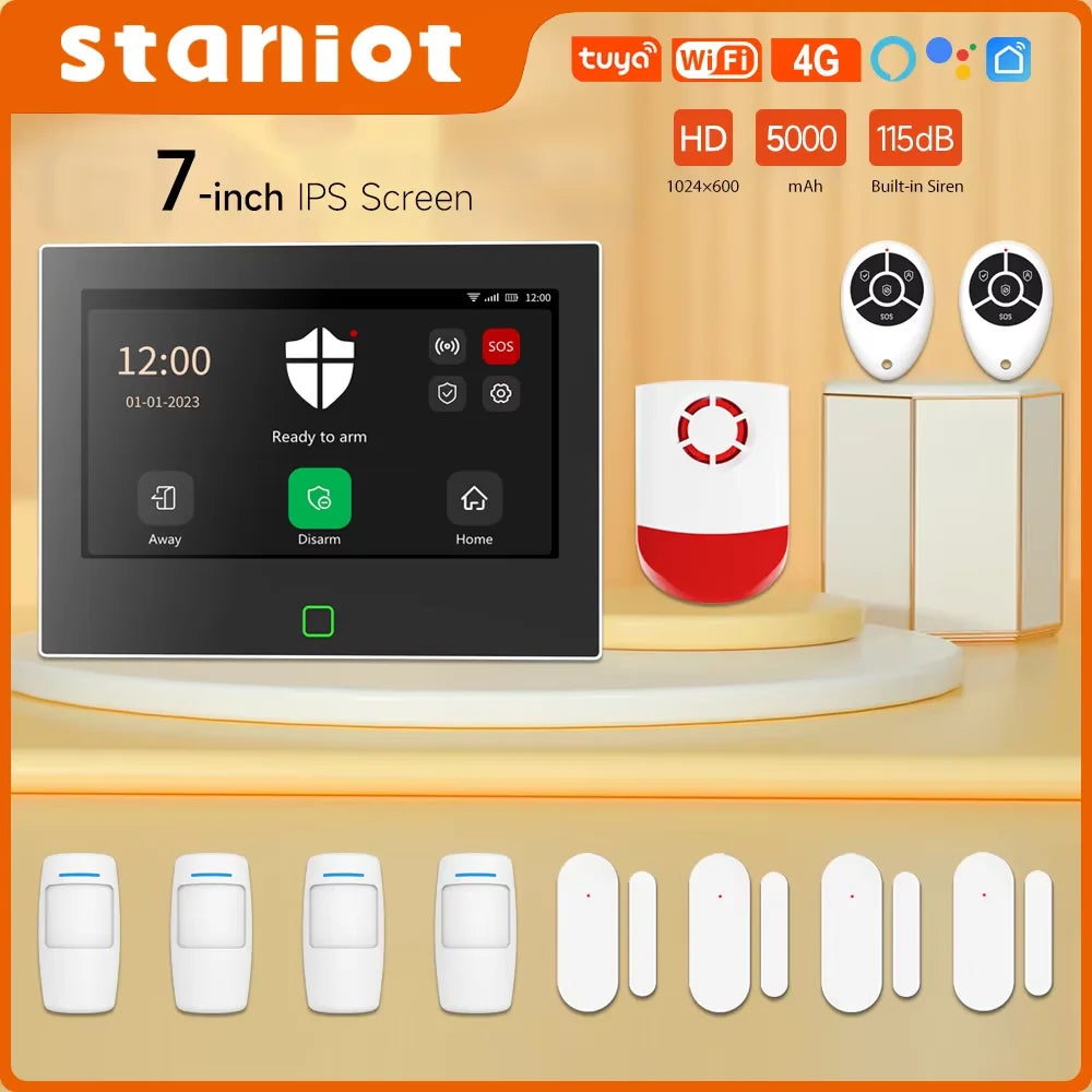 Staniot 7" WiFi 4G Smart Alarm System