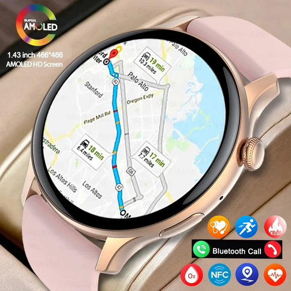 2024 GPS AMOLED Smartwatch for Women