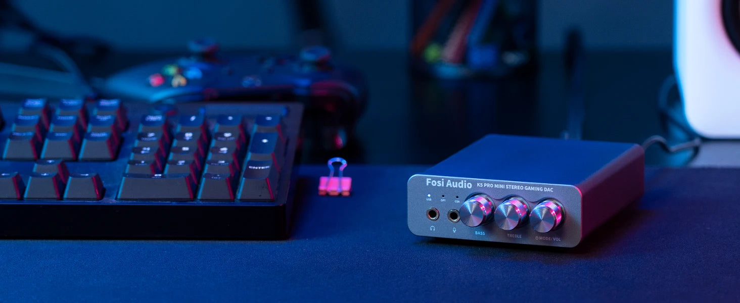 Fosi Audio K5 PRO USB DAC & Headphone Amp