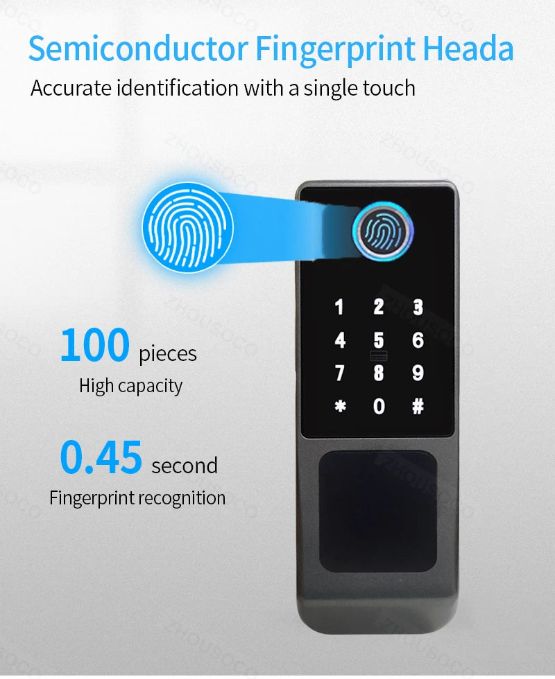 Tuya WiFi Fingerprint Smart Door Lock