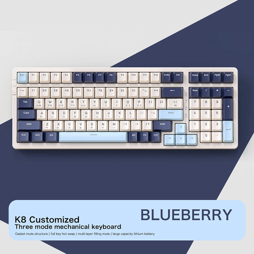 Wireless Mechanical Keyboard 100-Key