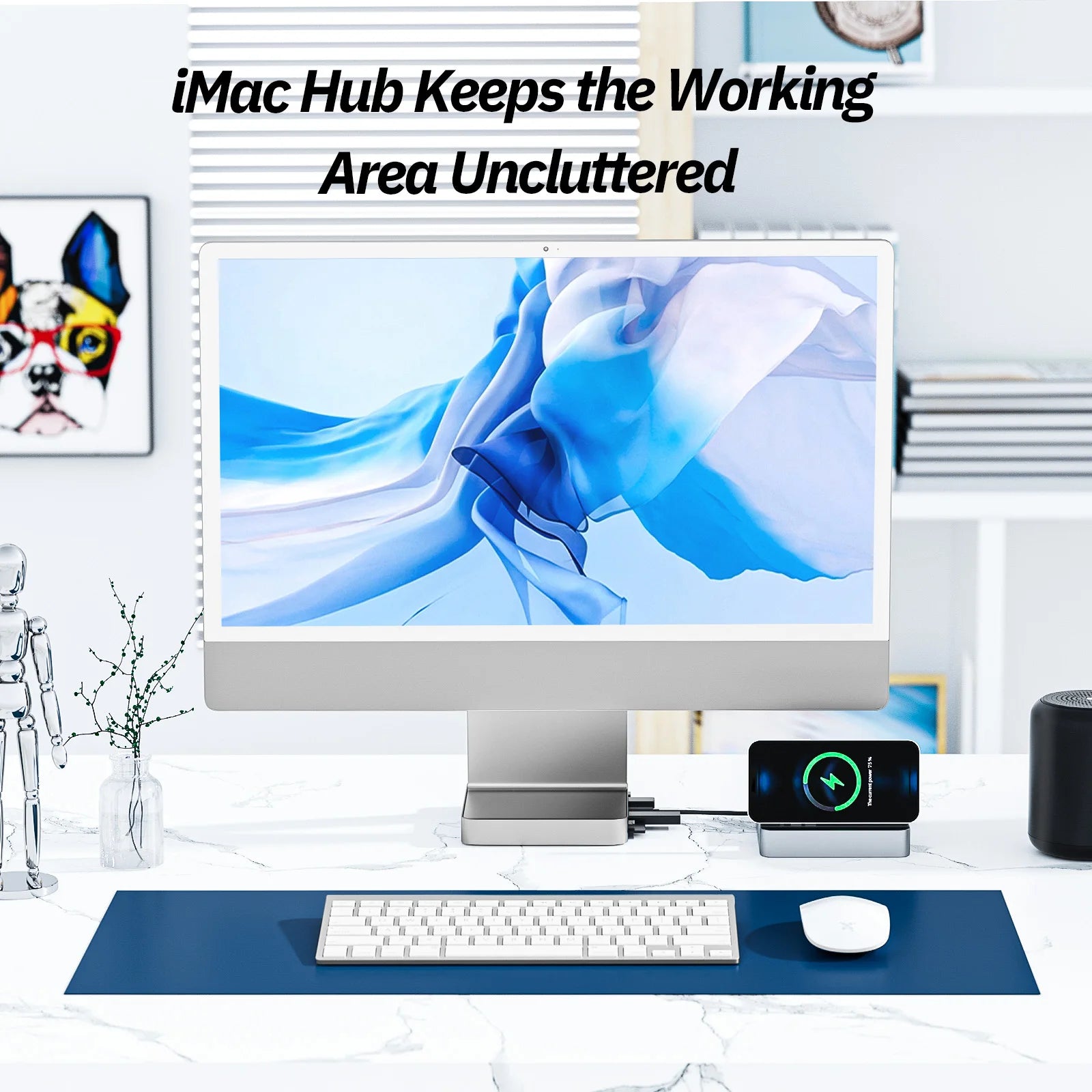 Minisopuru USB-C Hub for iMac 24" (2021–2024) with NVMe SSD Support