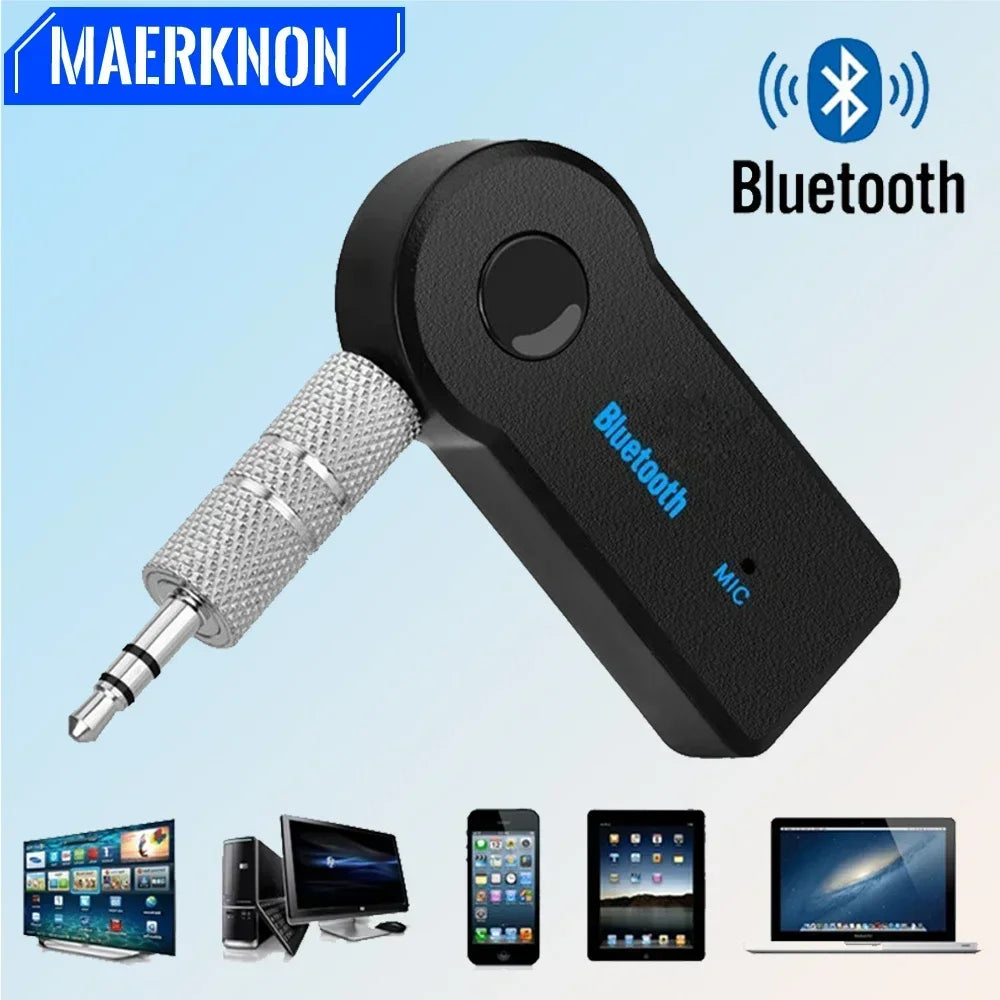Bluetooth 5.0 AUX Car Receiver with Hands-Free Audio Adapter
