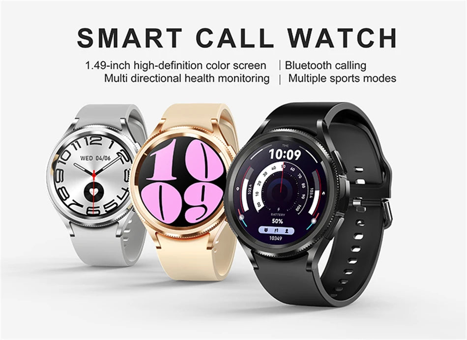 Smart Watch 6 Classic Bluetooth Call Fitness & Health Tracker