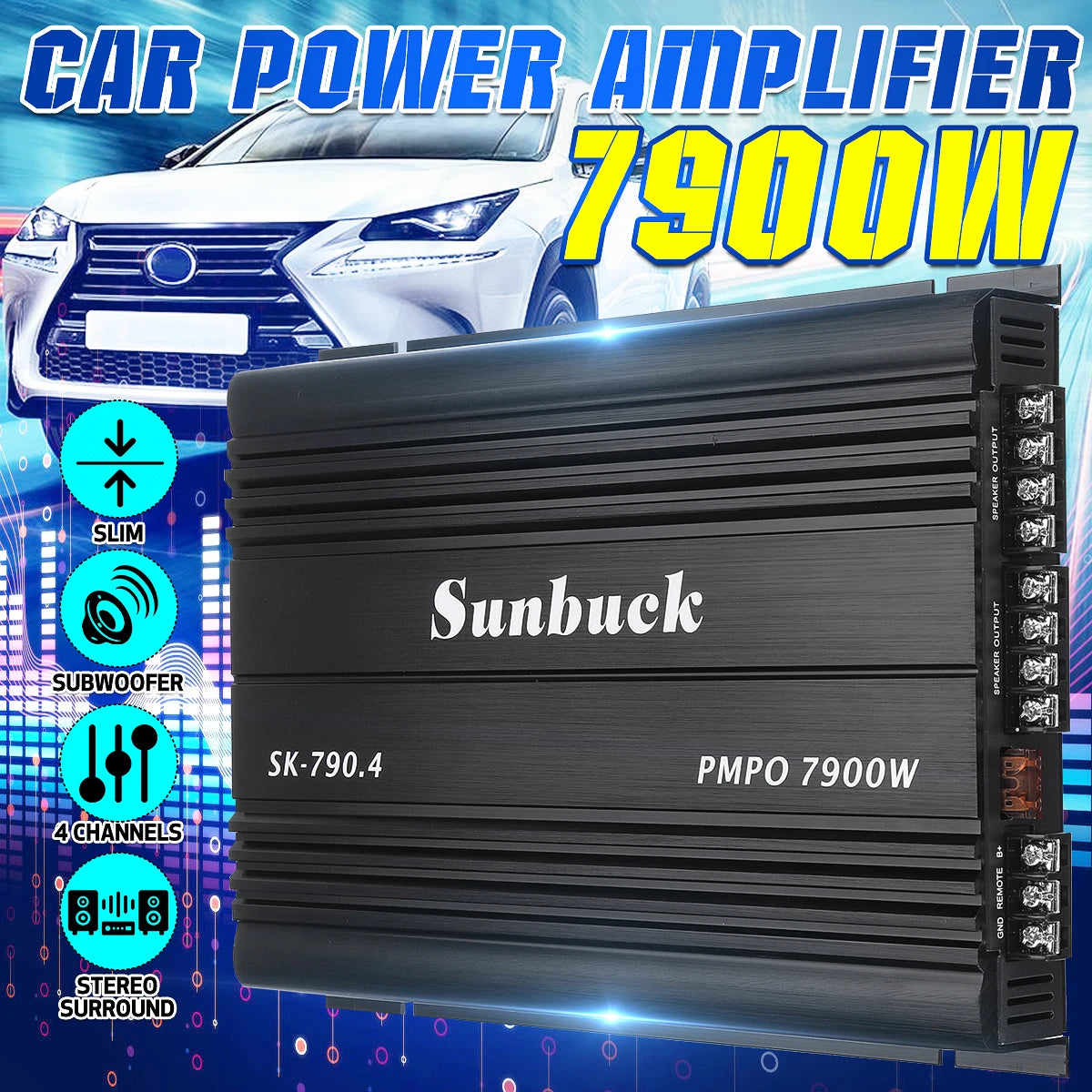 SK-790.4 4-Channel Car Amplifier