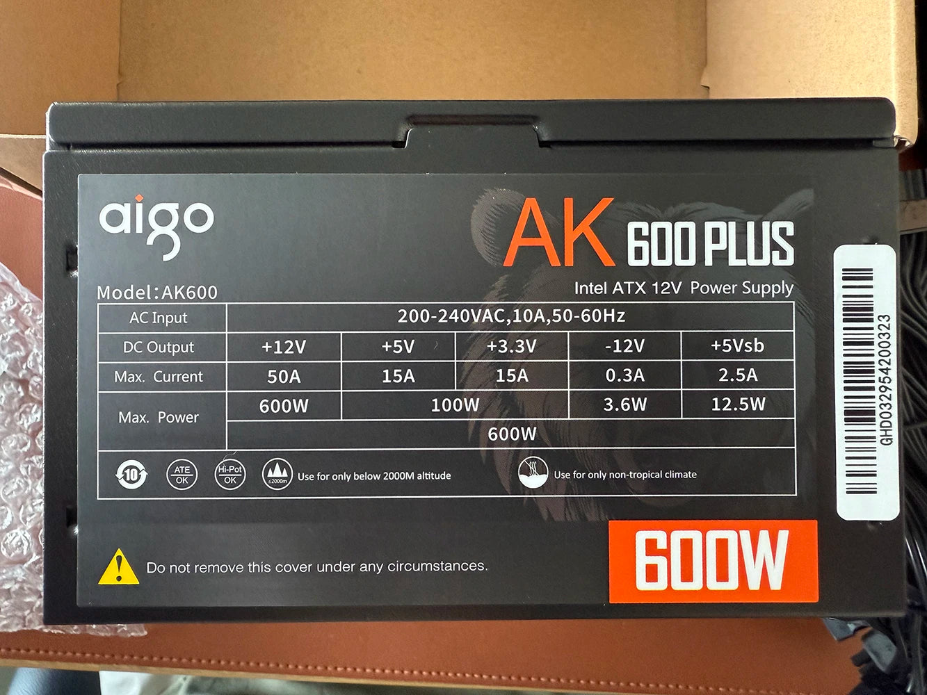 AK Gaming PC Power Supply