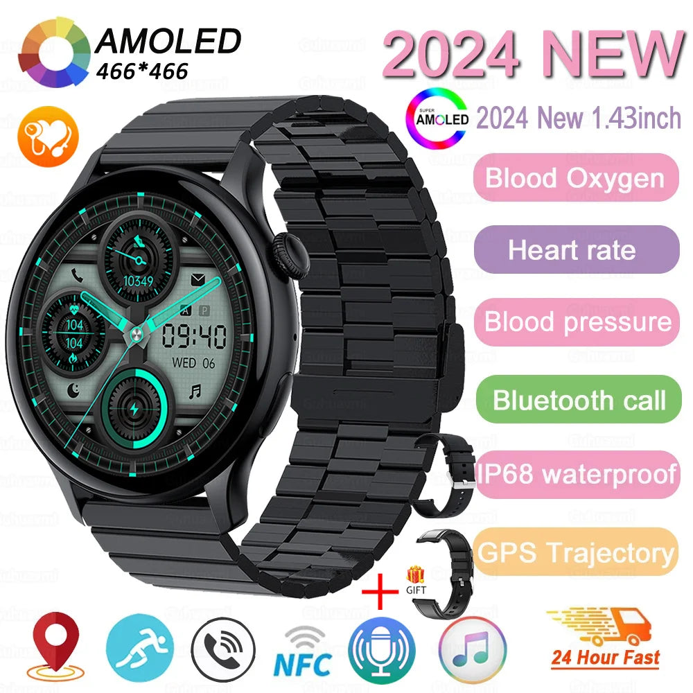 2024 GPS AMOLED Smartwatch for Women