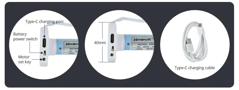 Zigbee Smart Roller Shade Motor