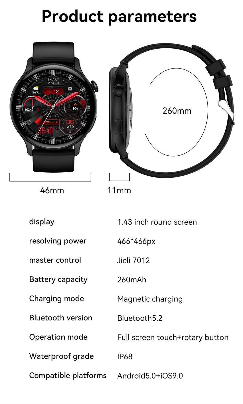 2024 GPS AMOLED Smartwatch for Women